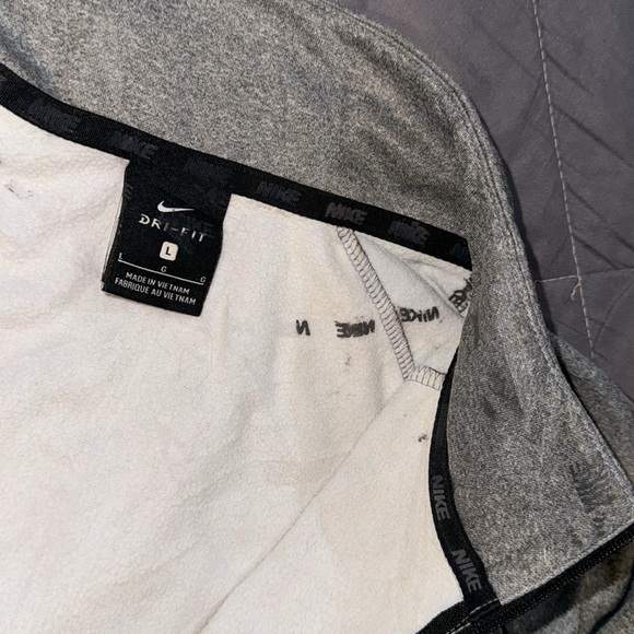 NIKE GREY HALF-ZIP SWEATER - Picture 6 of 9